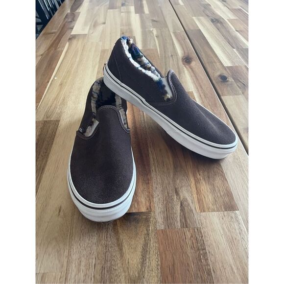 Vans Classic Slip-Ons (Sherpa) Rain Drum/Marshm - Picture 1 of 6